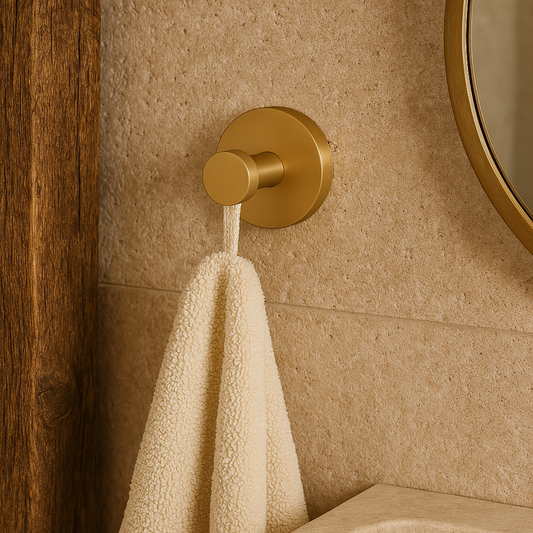 Vernik Brass Bathroom Hook