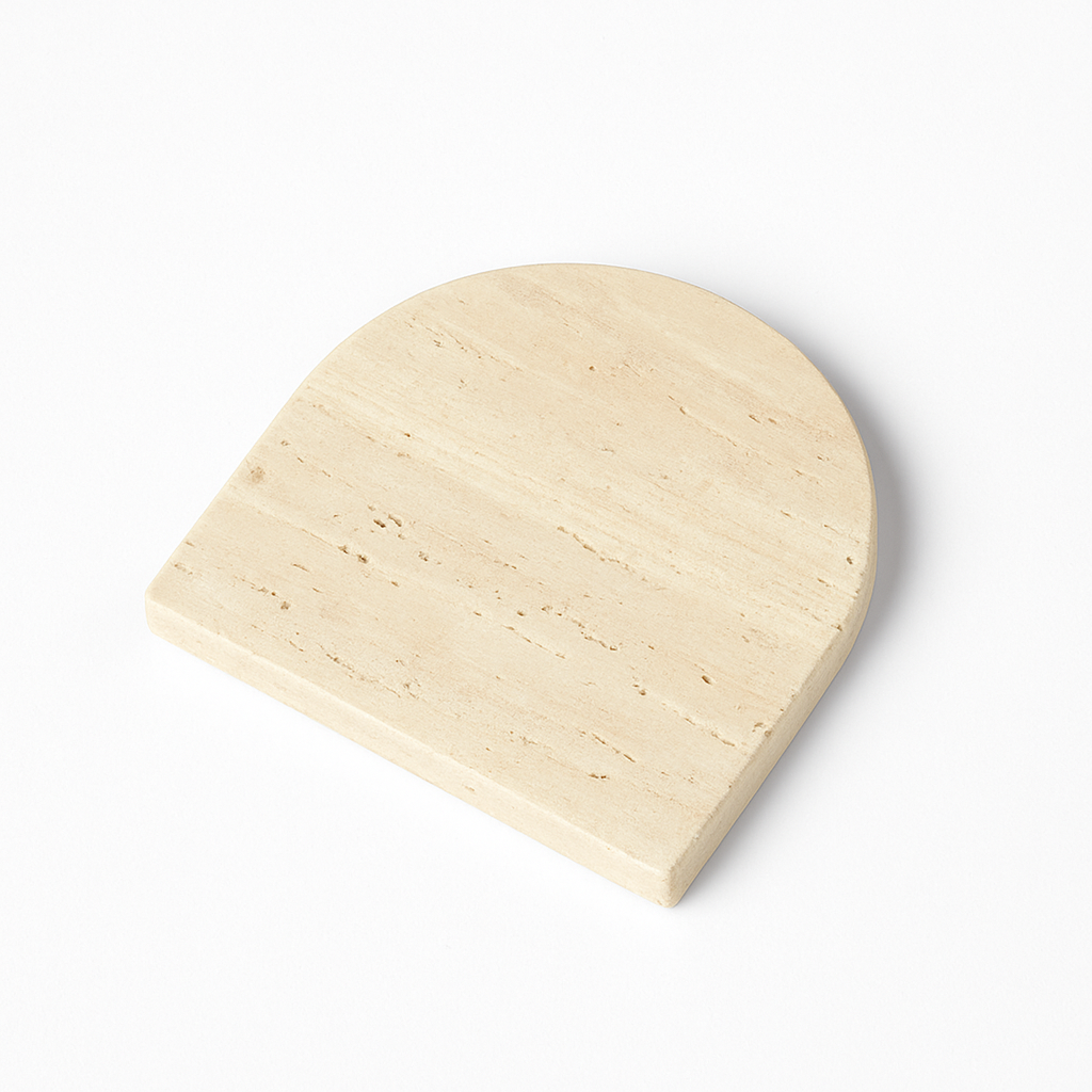 Summa - Arch Marble Travertine Coaster