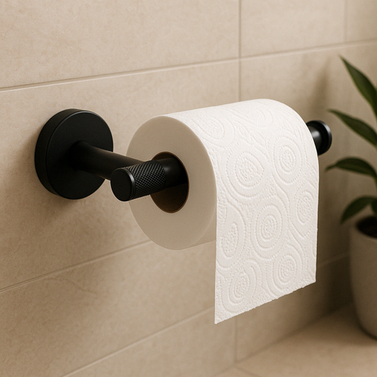 Boorz Black Toilet Roll Holder