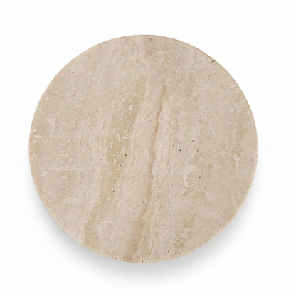 Halo Round Travertine Coaster