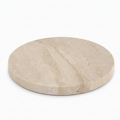 Halo Round Travertine Coaster